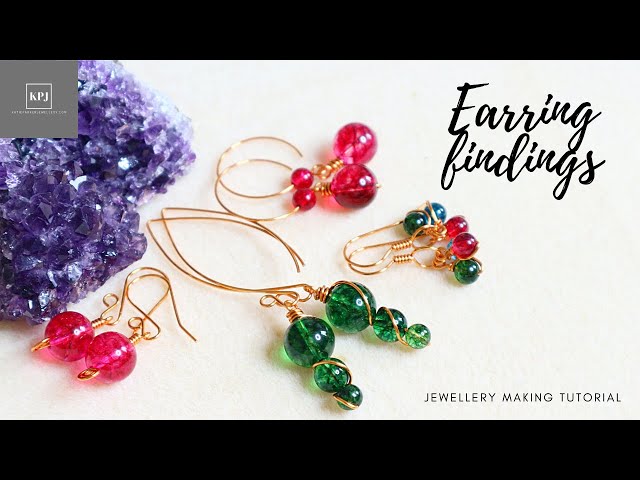 Earring Findings - Make Your Own Ear Wires - Jewellery Making Tutorial -  Making Earrings 