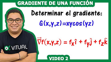 Gradiente de una función en coordenadas cartesianas video 2 | Vitual Universitario