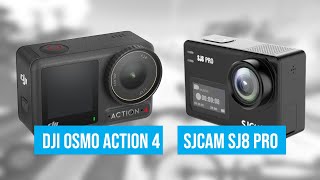 DJI Osmo Action 4 | SJCAM SJ8 Pro - Side by Side