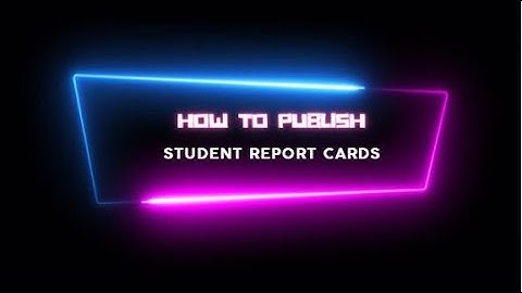 HOW TO PUBLISH STUDENTS