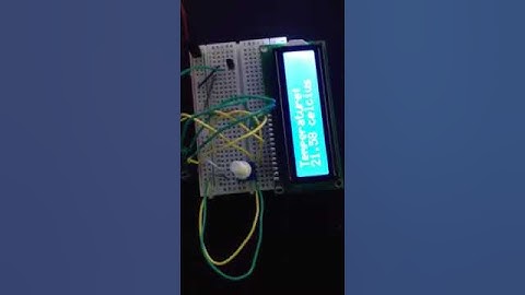 Arduino: LCD screen, temperature sensor