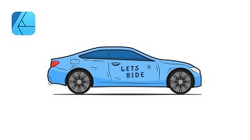 Sport Car Illustration | Affinity Designer Tutorial