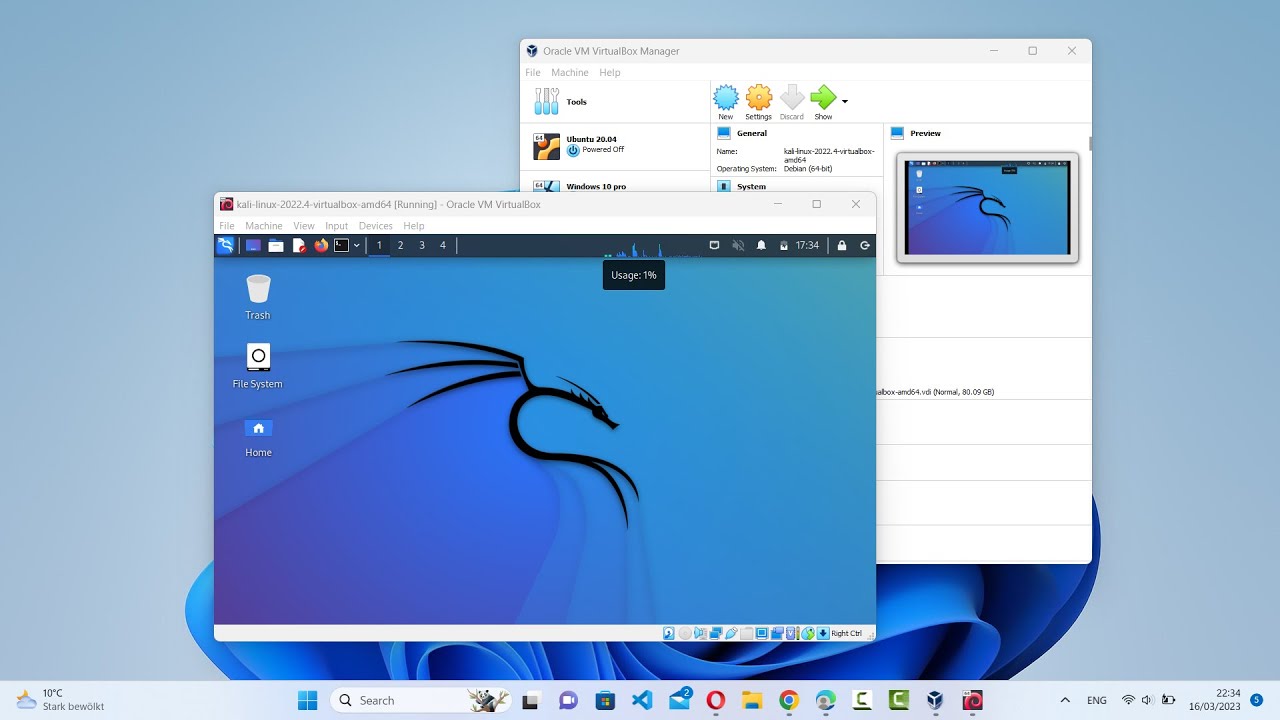 How to Install Kali Linux in VirtualBox on Windows 11