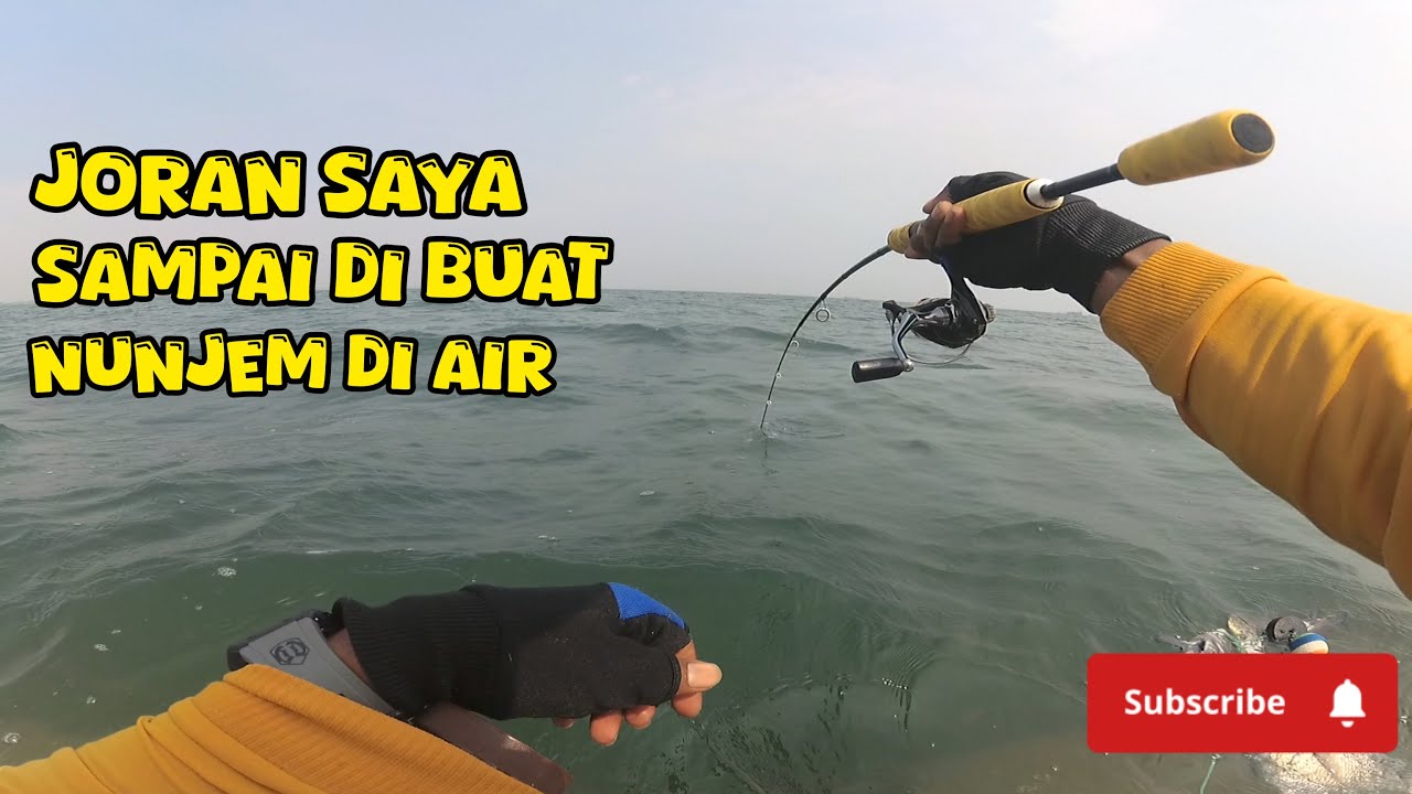 KUAT BENER... Joran pancing saya sampe nunjem parah gara gara ikan babon satu ini || DAM IJO