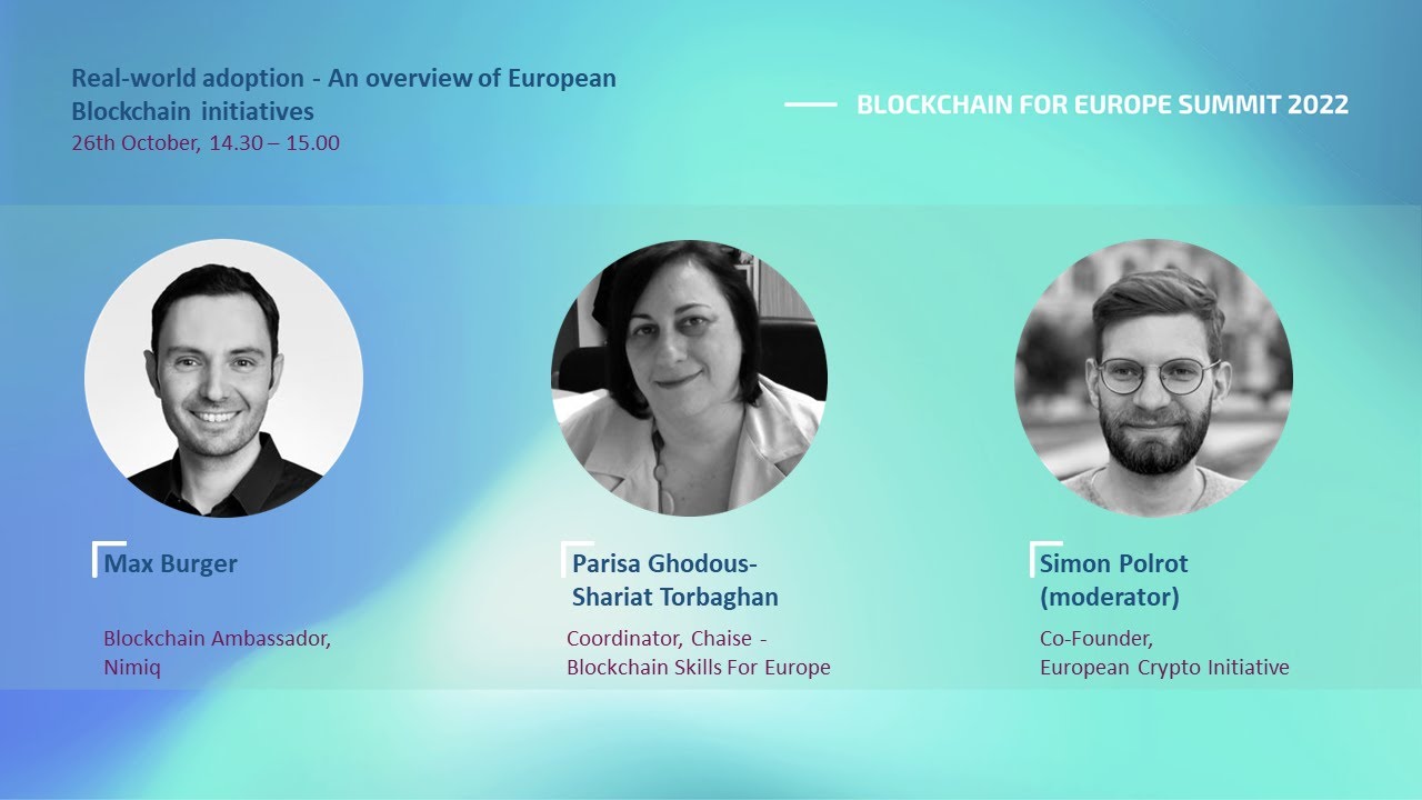 Real-world adoption – An overview of European Blockchain initiatives |  BC4EU Summit 2022