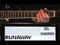 Del Shannon Runaway Guitar Tutorial Tab & Chords Lesson