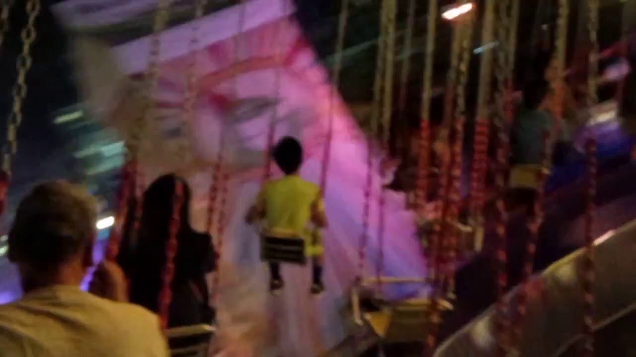 Spinning Swing Ride with Lucky in Montreal - July 25, 2015 - YouTube