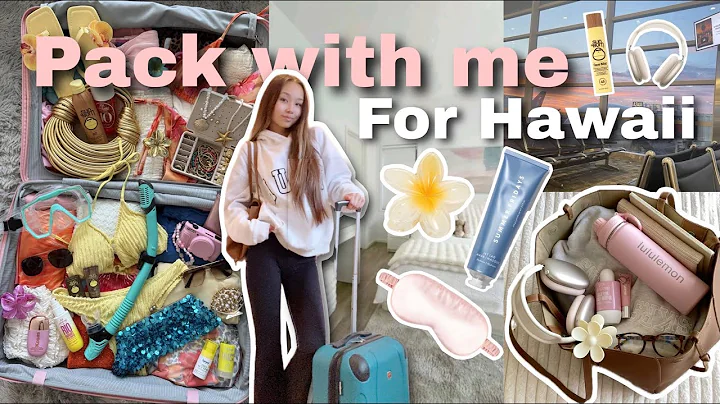 Pack With Me For Hawaii!! ✈️🌺 *whats in my carry on bag* + makeup & skincare essentials