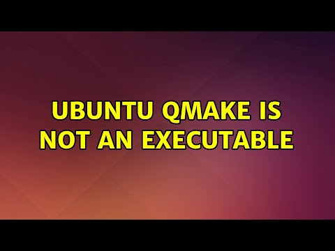 Ubuntu: Ubuntu Qmake is not an executable