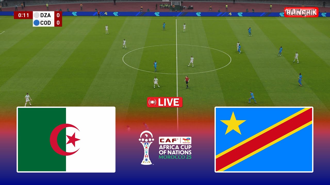 🔴LIVE : ALGERIA vs CONGO DR - Africa Cup of Nations 2025 CAF | Pes 21 Simulation Gameplay