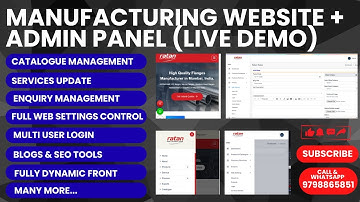 Complete Manufacturing Website Tutorial + Admin Panel | Catalogue, Enquiry, SEO System Explained