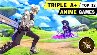 Top 12 NEW Anime Games TOP TIER LEVEL TRIPLE A Game Anime RPG & MMORPG Android iOS