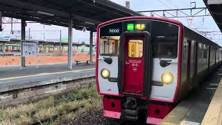 JR大牟田駅・熊本行きワンマン普通