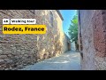 Medieval city in the south of france   rodez 4k walking tour