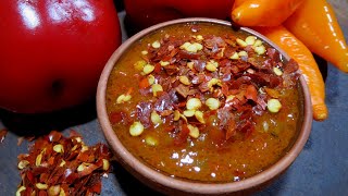 Salsa Picante Roja, Como Hacer Un Ajicero, Ajicero Rojo, Como Hacer Picante