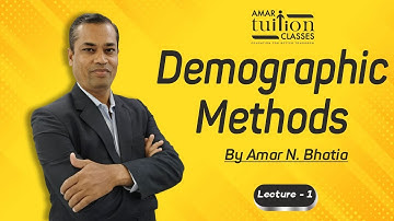 #1 Demographic Methods FY BCom Statistics Sem 1 | Demographic Methods Gujarat Uni | Kutch University
