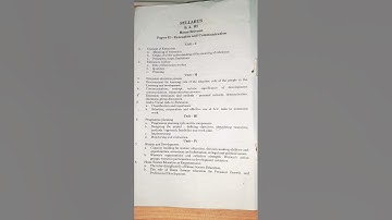 #shorts BA THIRD YEAR PAPER SECOND HOME SCIENCE EXTENTION AND  COMMUNICATION  2022-23