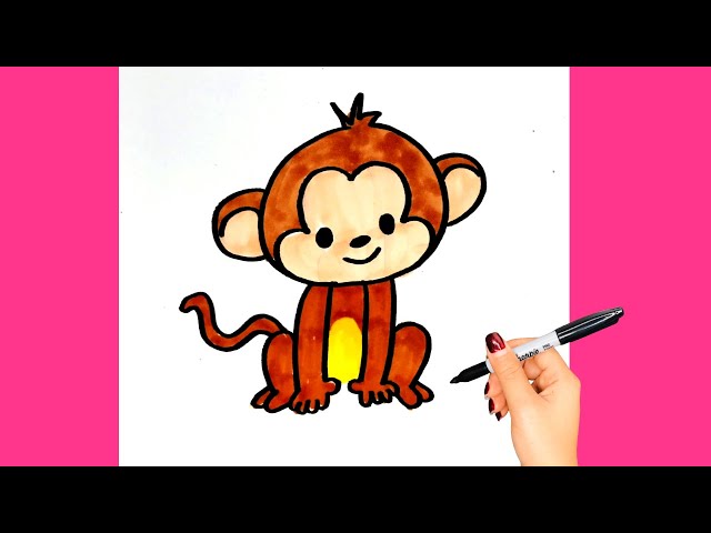 Cách vẽ Con Khỉ - Dạy Vẽ em 2023  Desenho de macaco, Tutoriais de desenho,  Desenho sapo