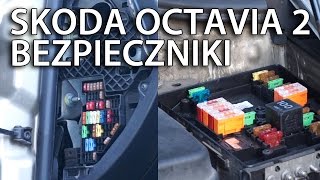 Gdzie Sa Bezpieczniki W Skoda Octavia Ii Mk2 Lokalizacja Przekaznikow Youtube