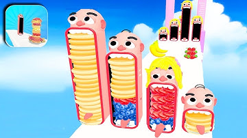 Pancake Run All Levels Mobile Walkthrough Gameplay iOS,Android Cakes Game Update Max Level