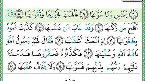 سورة الشمس الشيخ ناصر القطامي