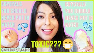 CRYSTALS YOU SHOULD NEVER PUT IN WATER! | NOT SAFE? | CRYSTALS DISSOLVING + TOXIC FUMES!?!