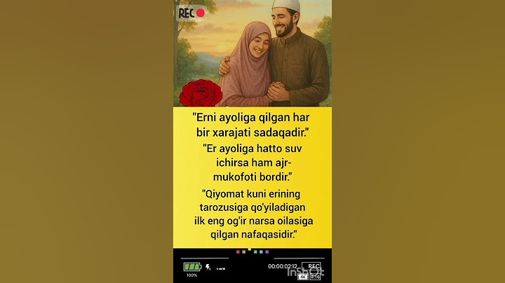 "Er va ayol o‘rtasidagi muhabbat aslida qanday bo‘lishi kerak