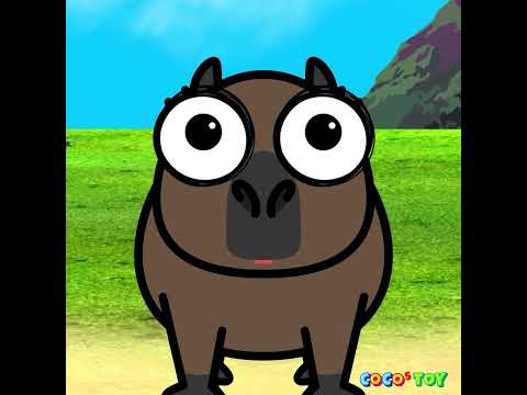 Oh No! Capybara Stuck in a Flying Bubble! 🫧😱 #Shorts ㅣquiz for kidsㅣCoCosToy