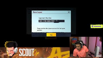 Scout New Control Code SexyLal #scout #controlcode #bgmi #shorts