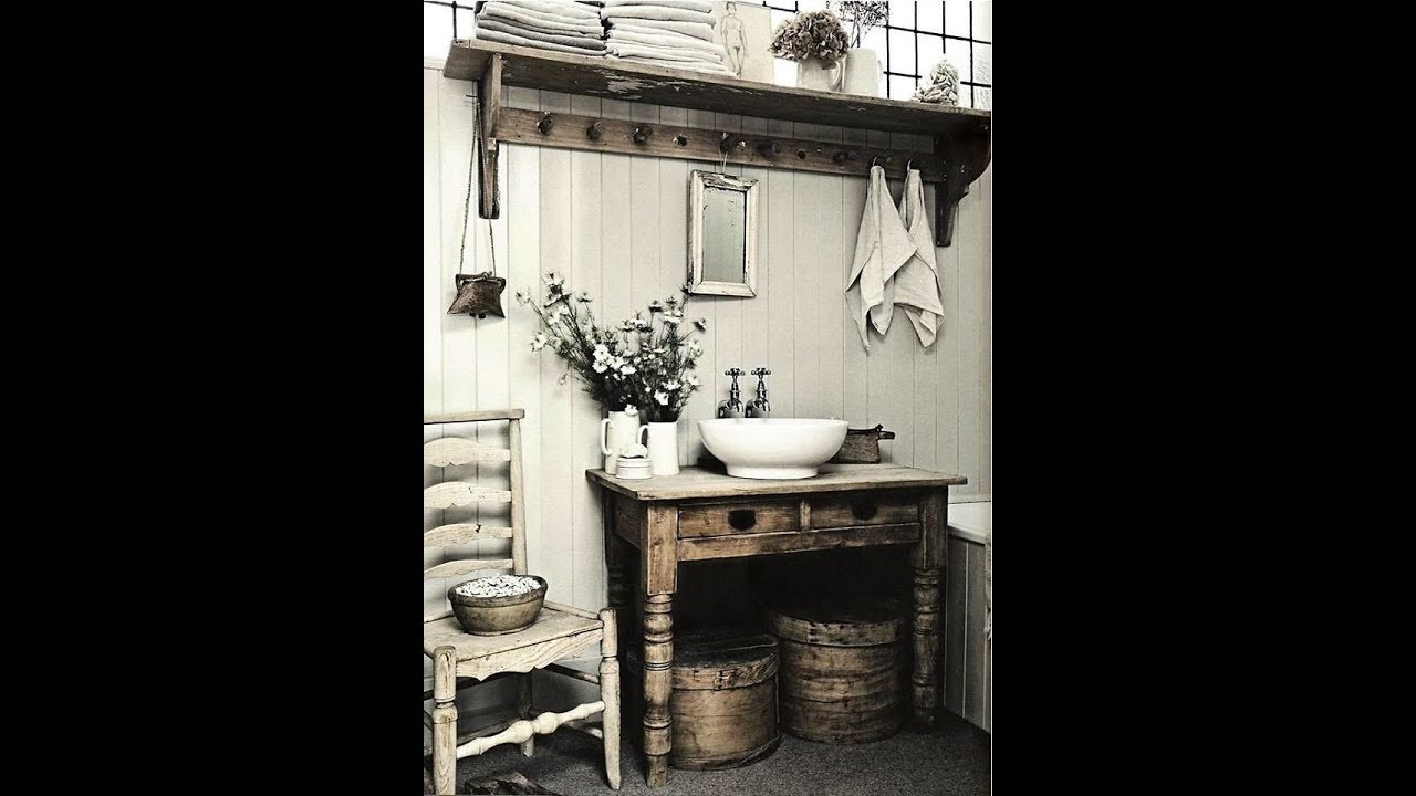 Rustic French Country Style Bathroom Ideas