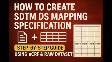How to Create SDTM DS Mapping Specification | Step-by-Step Guide Using aCRF & Raw Dataset