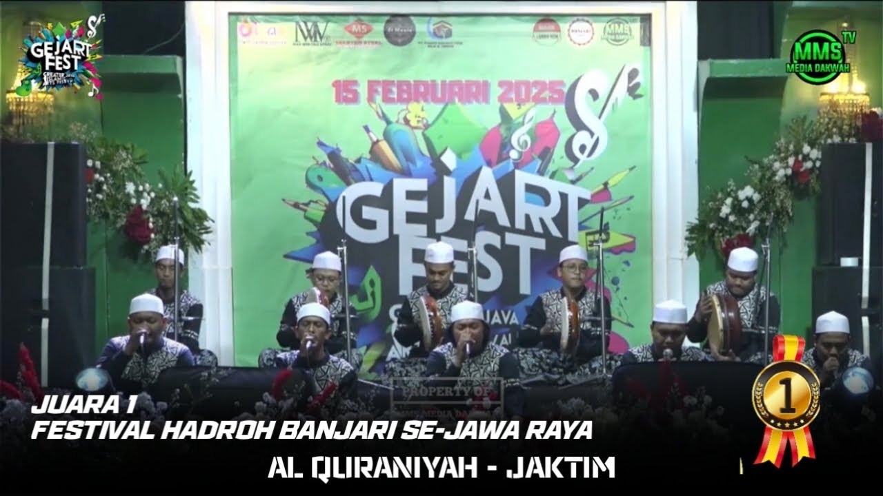 Juara 1 Festival Hadroh Banjari Se-Jawa Raya Grup Al Quraniyah JakTim |  Gejart Fest 2025