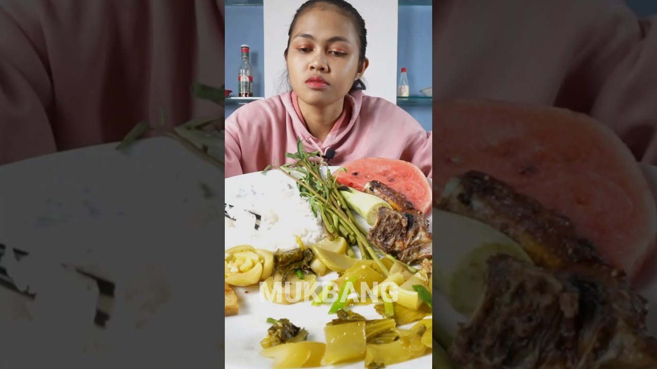  MUKBANG Pickle Green Mustard Fried And Pork Rib Salty Ep06 Asmr
