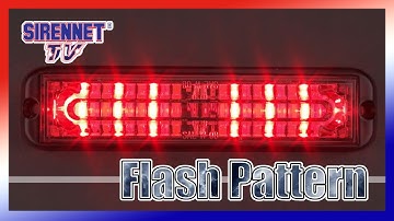 Flash Pattern: Code 3 Chase TriColor 18 LED Light (RBW)