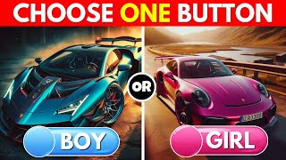 Choose One Button! 🤯 Girl or Boy Edition 🔴🔵 | Quiz OR