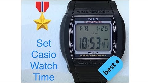Set Casio Watch Time
