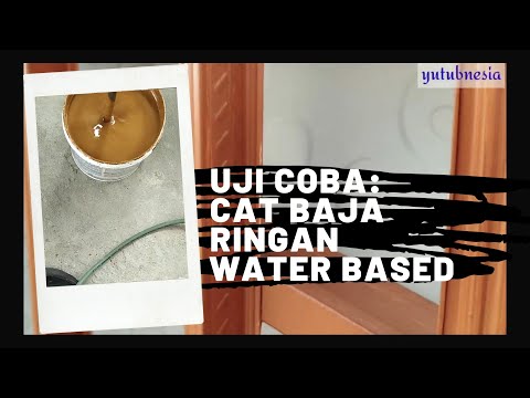 Uji Coba: Mengecat Baja Ringan Dengan Cat Water Based