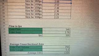 Cylinder Head Velocity Spreadsheet screenshot 3