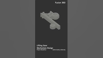 Designed A Lifting Gear Mechanism That Can Raise And Lower The Rack Holders #3dprinting #robotics