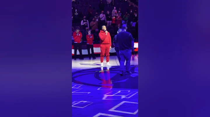 Jovonta Patton Singing The National Anthem for the NBA in Beyonc Ivy Park/Ivy Heart/Adidas