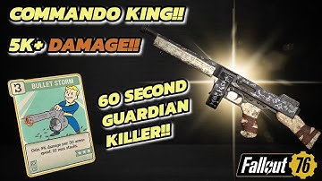Fallout 76 - New Bullet Storm Commando Build! This Is Awesome!!