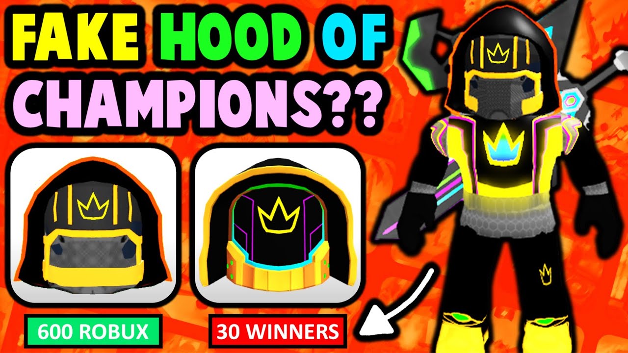 dynasti Opmærksomhed stak I Created A FAKE Hood Of Champions! (ROBLOX Battles Event) - YouTube
