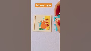 put together a mouse deer puzzle #puzzle #shorts #jigsawpuzzle