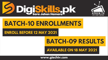 Digiskills Batch 10 Registration and Batch 9 Results Announcement | Digiskills Updates