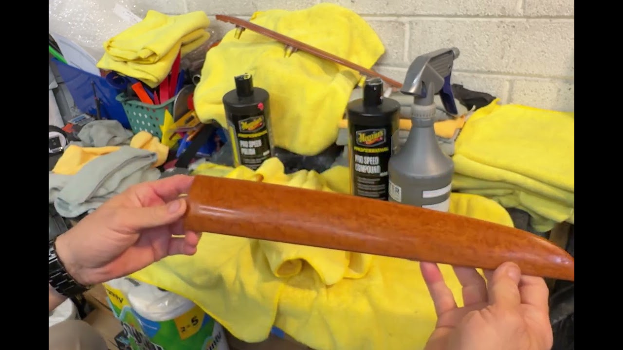 Restore scratched wood grain interior trim(step by step guide)