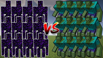 😱 Epic Minecraft Fight Obsidian Golems VS Mutant Zombie 😱