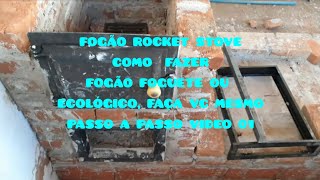 COMO FAZER FOGÃO ROCKET STOVE , FOGÃO FOGUETE OU ECOLÓGICO, PASSO A PASSO