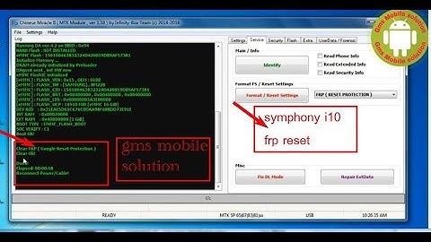 symphony i10 frp unlock google verification lock removefrp lock remove all mtkSPD etc