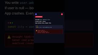 The JS operator that stops ALL your app crashes 💥 #javascript #shorts #webdevelopment