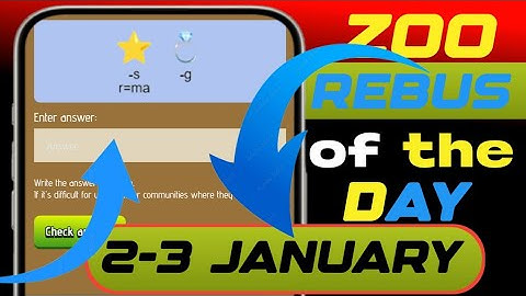 Zoo rebus of the day 2-3 January | zoo rebus of the day | rebus of the day code  #zoorebusoftheday